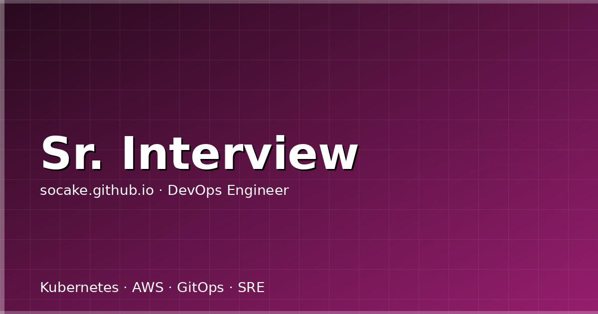 高级运维/DevOps 工程师面试题精选:系统设计与深度考察