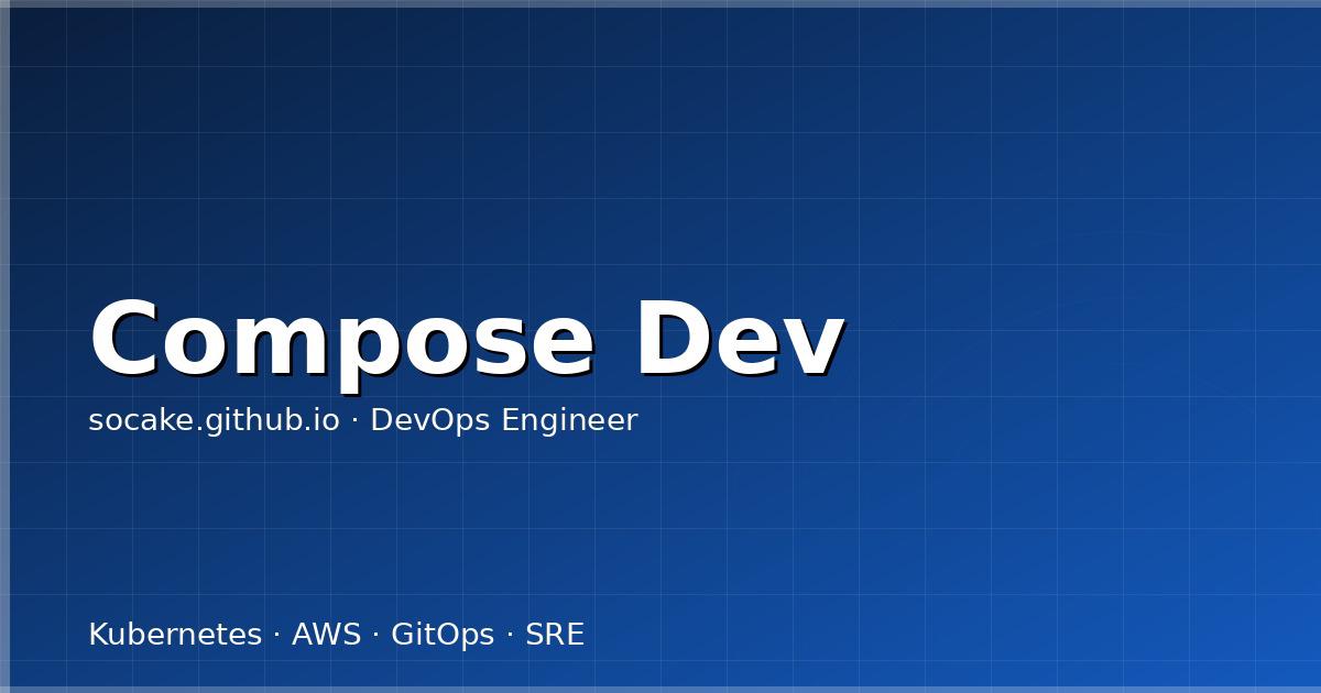 Docker Compose 本地开发工作流:多服务环境搭建最佳实践