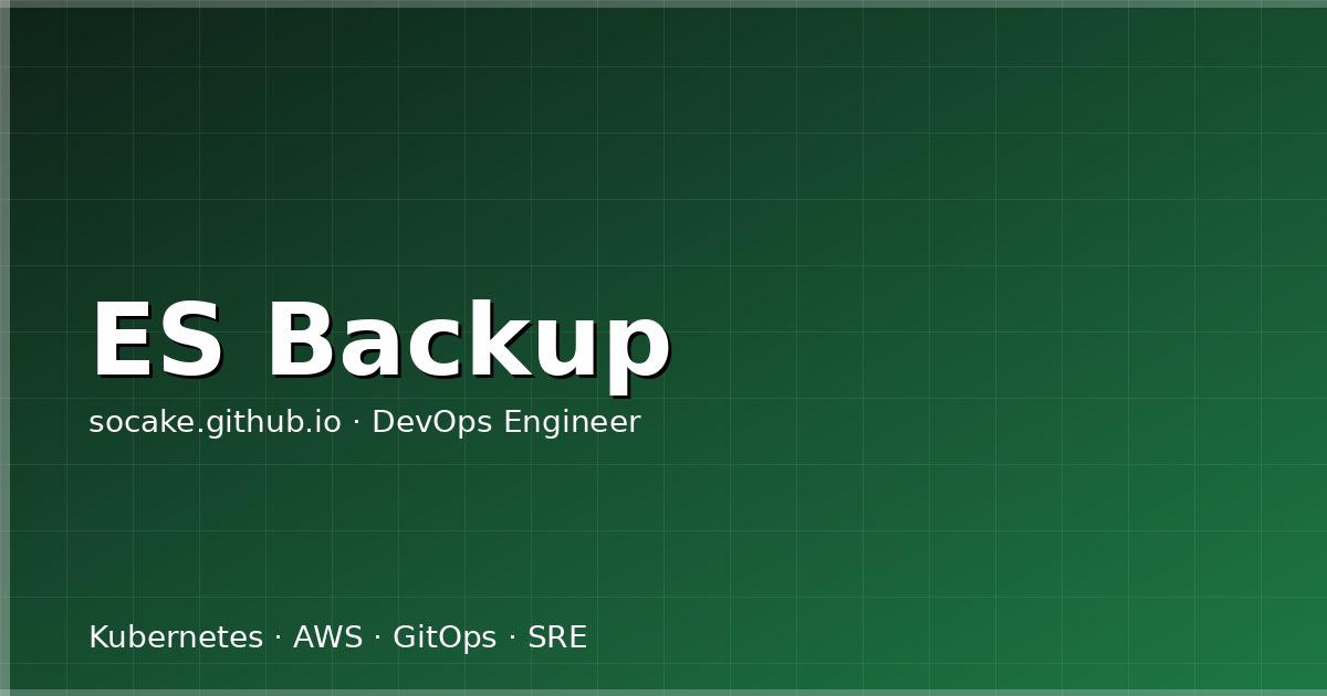 Elasticsearch 备份与恢复：快照管理与跨集群迁移实践