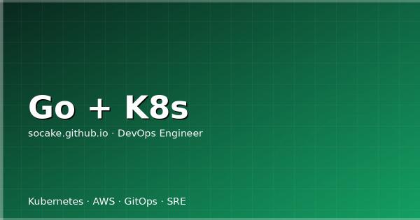 用 Go 写 K8s 运维工具：client-go 实战