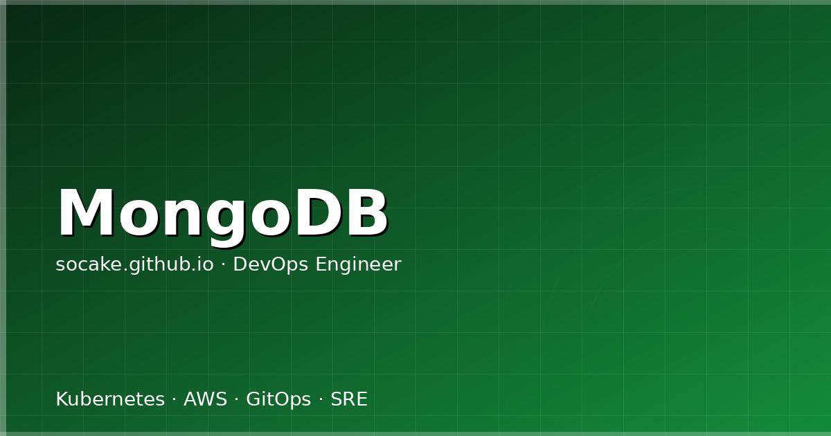 MongoDB 运维入门:部署、备份与生产性能调优