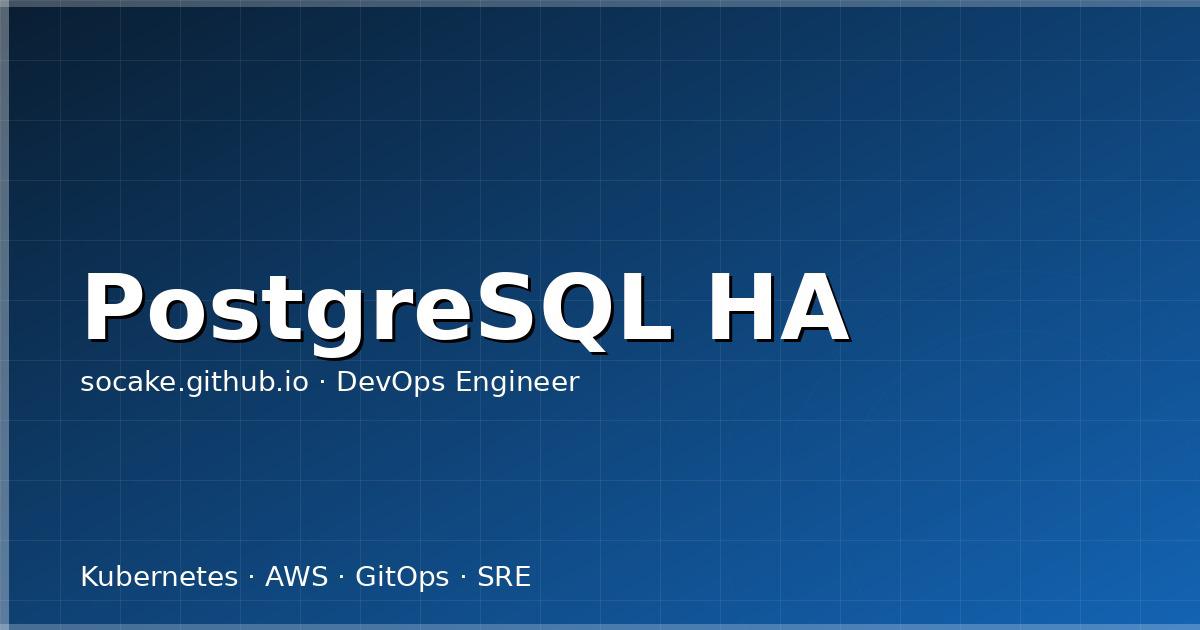 PostgreSQL 高可用实战：Patroni + HAProxy + etcd 完整部署指南