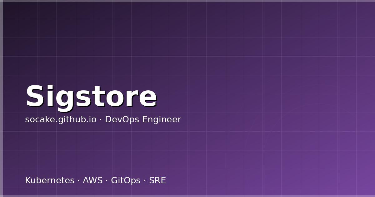 Sigstore/Cosign 镜像签名实战:从 keyless 签名到准入策略验证