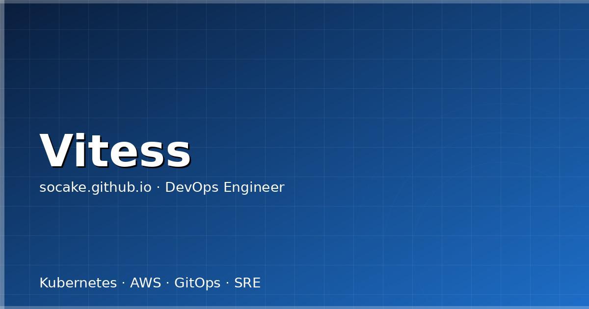 Vitess 实战:把 MySQL 水平扩展到 PB 级的路